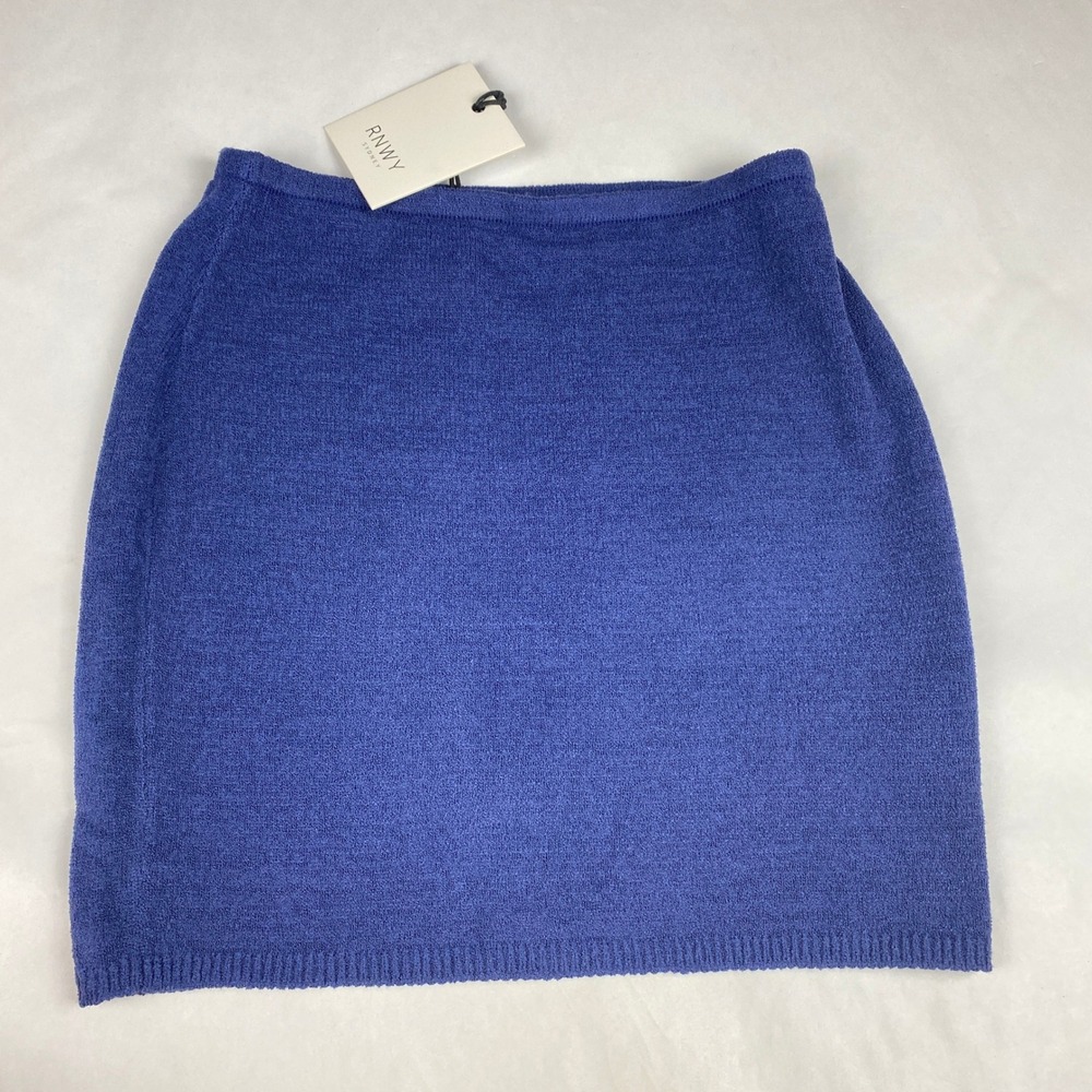 NWT Runaway The Label Mini‎ Skirt Women's Size XL (US 10) Blue Nellie Mini